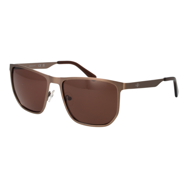 Gant Quadrat Sonnenbrille GA00014 5837E in Braun – 45° Seitenansicht