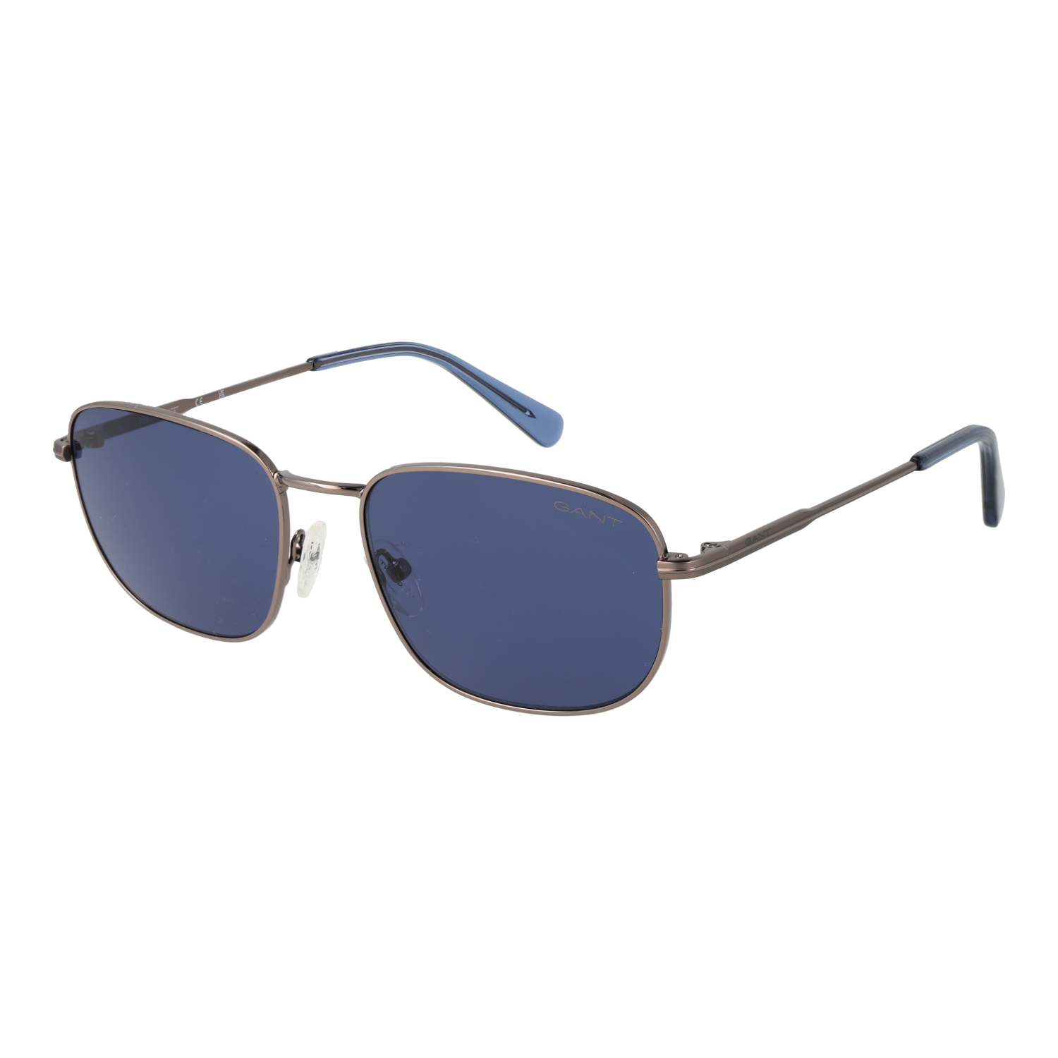 Gant Rechteck Sonnenbrille GA00018 5612V in Gunmetal – 45° Seitenansicht