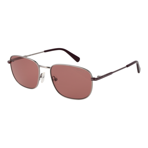 Gant Rechteck Sonnenbrille GA00018 5614S in Silber – 45° Seitenansicht