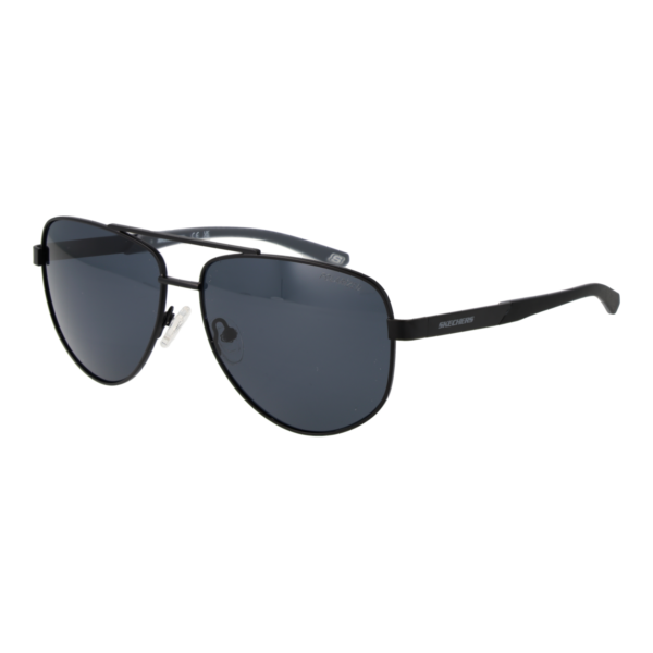 Skechers Pilotenbrille Sonnenbrille SE00038 5802D in Schwarz – 45° Seitenansicht
