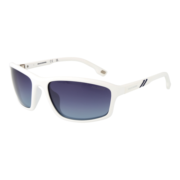 Skechers Sport Sonnenbrille SE6130 6221D in Weiß – 45° Seitenansicht