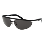 GCDS Browline Sonnenbrille GD0051 7102A in Schwarz – 45° Seitenansicht