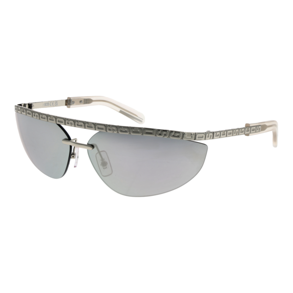 GCDS Sonnenbrille GD0051 7116C – 45° Seitenansicht GCDS Browline Sonnenbrille GD0051 7116C in Silber – 45° Seitenansicht