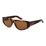 GCDS Geometric Sonnenbrille GD0055 5652E in Braun – 45° Seitenansicht