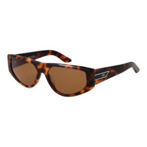 GCDS Geometric Sonnenbrille GD0055 5652E in Braun – 45° Seitenansicht