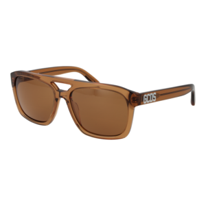 GCDS Quadrat Sonnenbrille GD0058 5645E in Braun – 45° Seitenansicht
