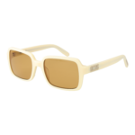 GCDS Quadrat Sonnenbrille GD0059 5425J in Creme – 45° Seitenansicht