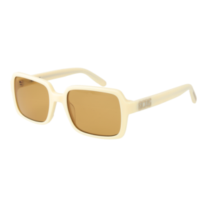 GCDS Quadrat Sonnenbrille GD0059 5425J in Creme – 45° Seitenansicht