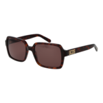 GCDS Quadrat Sonnenbrille GD0059 5452E in Braun – 45° Seitenansicht