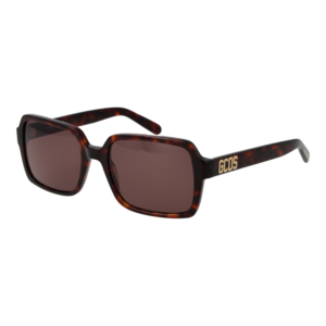 GCDS Quadrat Sonnenbrille GD0059 5452E in Braun – 45° Seitenansicht