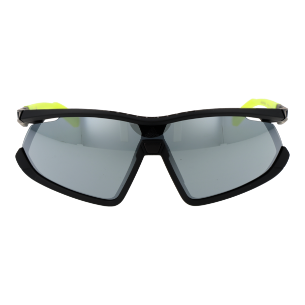 Adidas Sport Sonnenbrille SP0055-F 0020C – Frontansicht mit Kunststoff Rahmen und Silber Gläsern