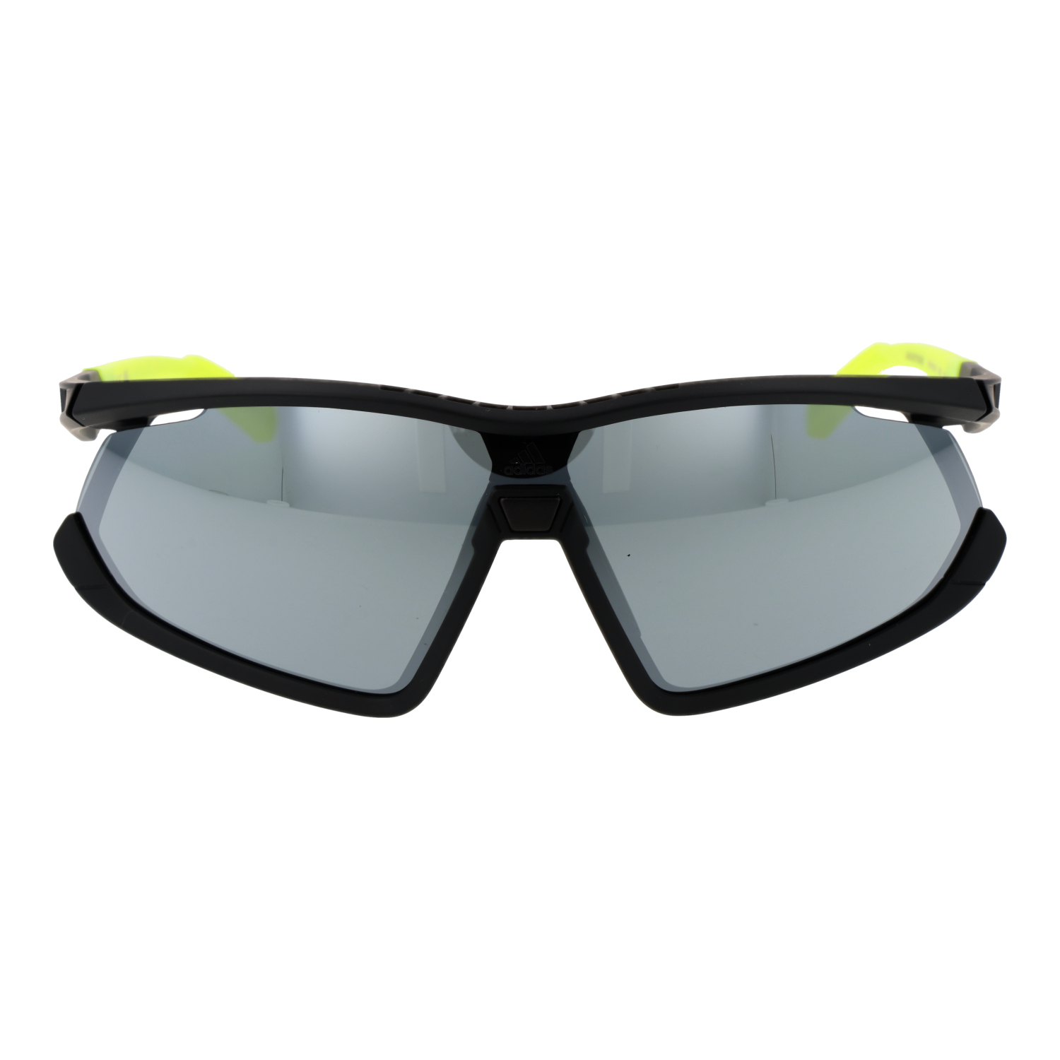 Adidas Sport Sonnenbrille SP0055-F 0020C – Frontansicht mit Kunststoff Rahmen und Silber Gläsern