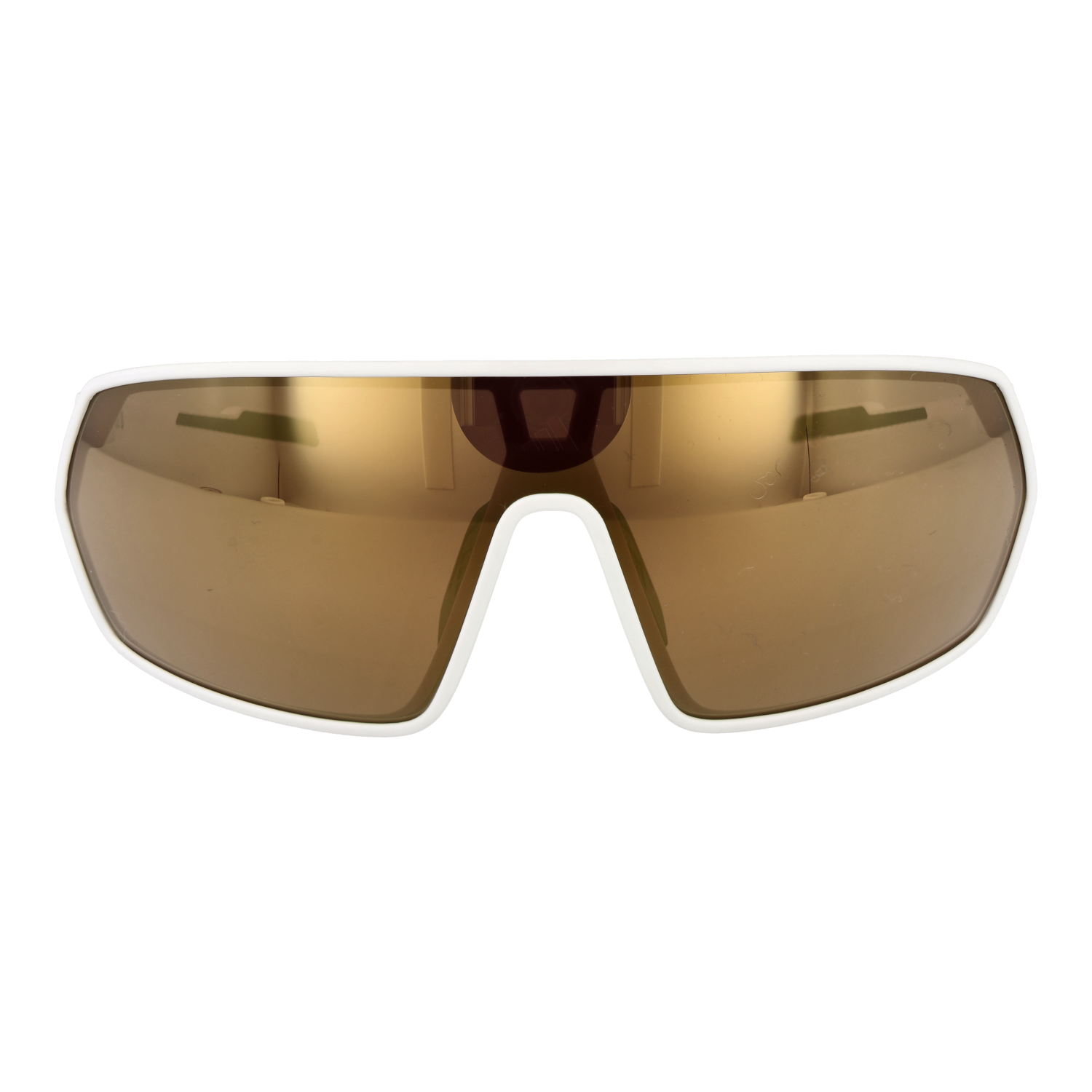 Adidas Sport Sonnenbrille SP0088 0024G – Frontansicht mit Kunststoff Rahmen und Gold Gläsern