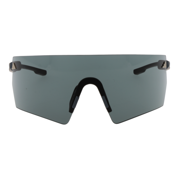 Adidas Sport Sonnenbrille SP0098 0002A – Frontansicht mit Kunststoff Rahmen und Grau Gläsern