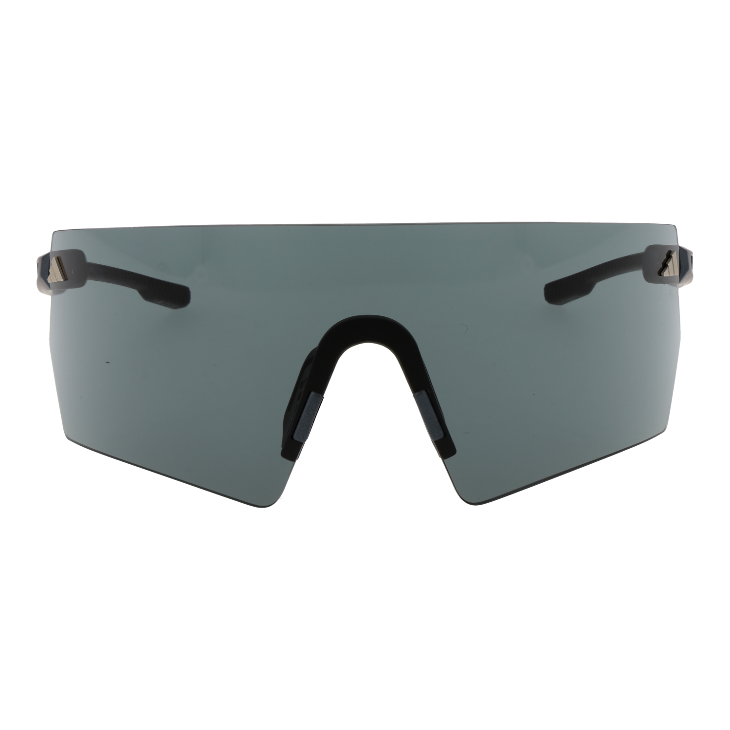 Adidas Sport Sonnenbrille SP0098 0002A – Frontansicht mit Kunststoff Rahmen und Grau Gläsern