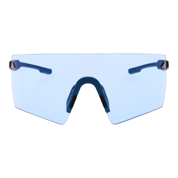 Adidas Sport Sonnenbrille SP0098 0002X – Frontansicht mit Kunststoff Rahmen und Blau Gläsern