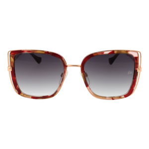 Ana Hickmann Sonnenbrille AH3246 53G22 – Frontansicht mit Metall Rahmen und Grau Gläsern