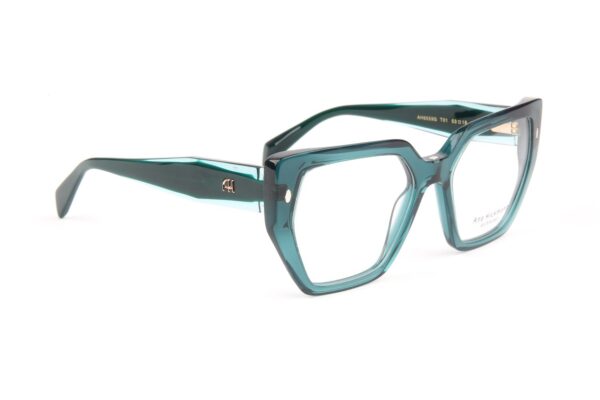 Ana Hickmann Brille AH6559G 53T01 – 45° Seitenansicht Ana Hickmann )} Brille AH6559G 53T01 in Blau