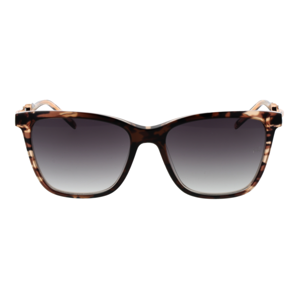 Ana Hickmann Sonnenbrille AH9348 55C01 – Frontansicht mit Azetat Rahmen und Grau Gläsern