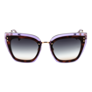 Ana Hickmann Sonnenbrille AH9405 52G21 – Frontansicht mit Azetat Rahmen und Grau Gläsern