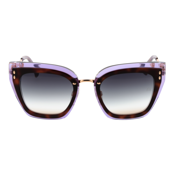 Ana Hickmann Sonnenbrille AH9405 52G21 – Frontansicht mit Azetat Rahmen und Grau Gläsern