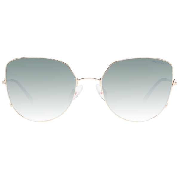 Ana Hickmann Sonnenbrille HI3158 5504A – Frontansicht mit Metall Rahmen und Grün Gläsern