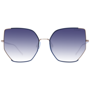 Ana Hickmann Sonnenbrille HI3163 5306A – Frontansicht mit Metall Rahmen und Blau Gläsern