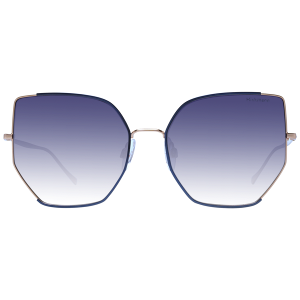 Ana Hickmann Sonnenbrille HI3163 5306A – Frontansicht mit Metall Rahmen und Blau Gläsern