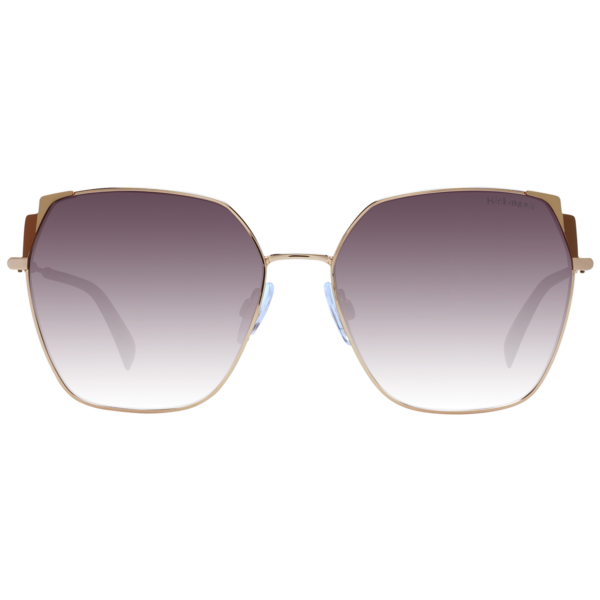 Ana Hickmann Sonnenbrille HI3169 5805A – Frontansicht mit Metall Rahmen und Braun Gläsern