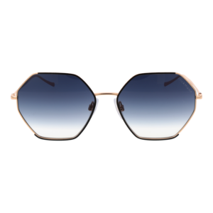 Ana Hickmann Sonnenbrille HI3181 5709A – Frontansicht mit Metall Rahmen und Blau Gläsern