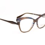 Ana Hickmann )} Brille HI6310 53P01 in Blau