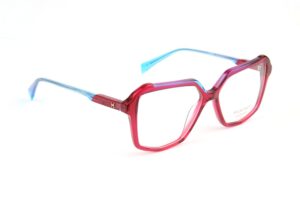 Ana Hickmann )} Brille HI6339 54P04 in Rot