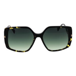 Ana Hickmann Sonnenbrille HI9189 56G21 – Frontansicht mit Azetat Rahmen und Grün Gläsern