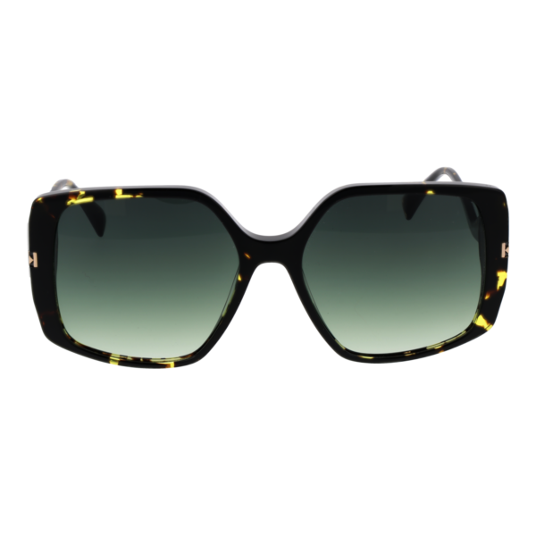 Ana Hickmann Sonnenbrille HI9189 56G21 – Frontansicht mit Azetat Rahmen und Grün Gläsern