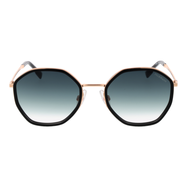 Ana Hickmann Sonnenbrille HIY3003 51A01 – Frontansicht mit Metall Rahmen und Grün Gläsern