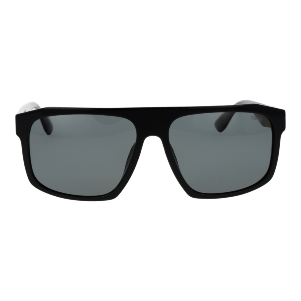 BMW Sonnenbrille BW0034 5902D – Frontansicht mit Kunststoff Rahmen und Grau Gläsern