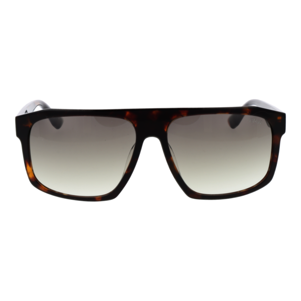 BMW Sonnenbrille BW0034 5952P – Frontansicht mit Kunststoff Rahmen und Braun Gläsern