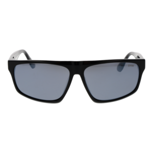 BMW Sonnenbrille BW0051-H 6102C – Frontansicht mit Kunststoff Rahmen und Grau Gläsern