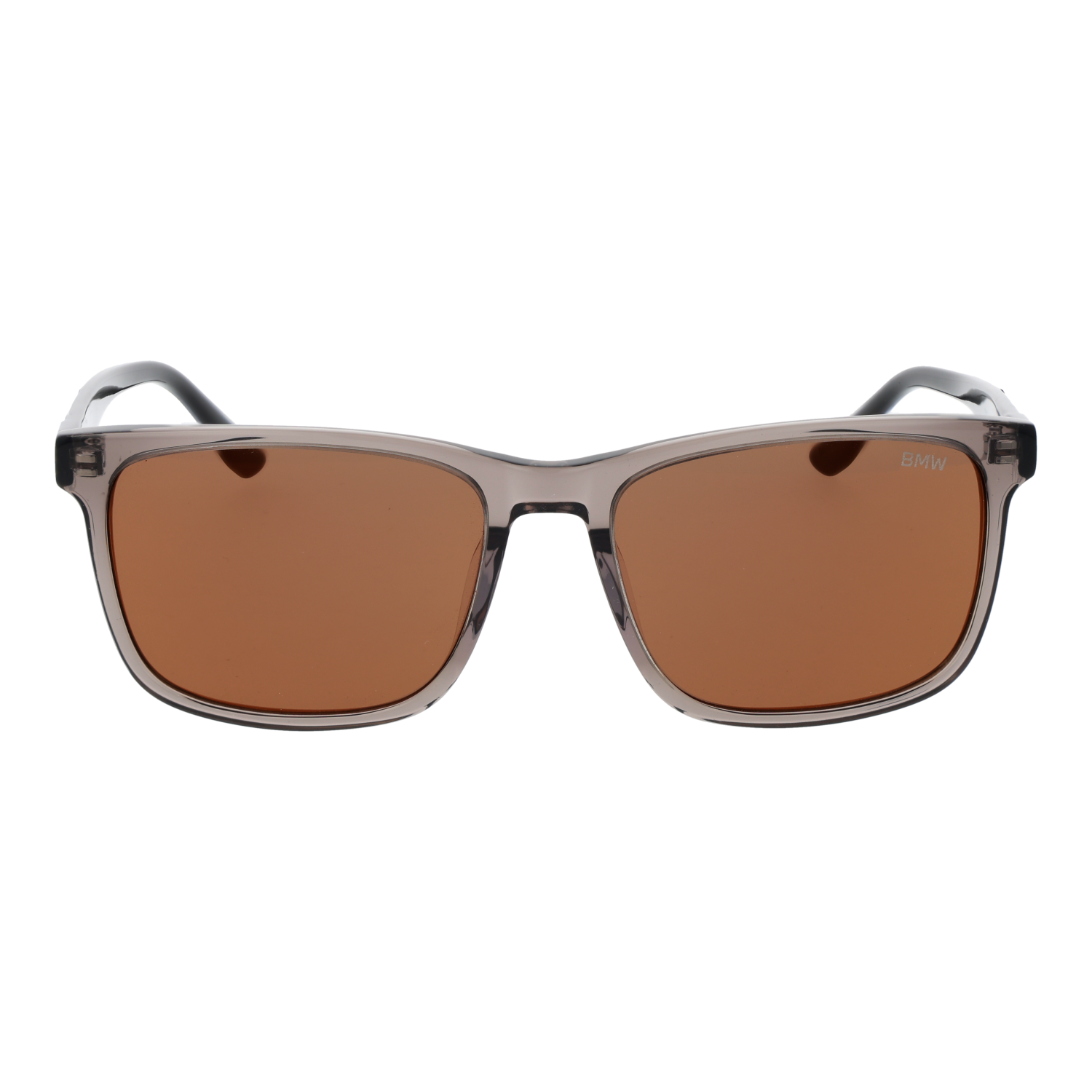 BMW Sonnenbrille BW0053-H 5520J – Frontansicht mit Kunststoff Rahmen und Orange Gläsern