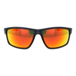 BMW Motorsport Sonnenbrille BS0047 6520U – Frontansicht mit Kunststoff Rahmen und Orange Gläsern