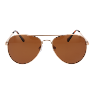 Esprit Sonnenbrille ET39219P 58535 – Frontansicht mit Metall Rahmen und Braun Gläsern