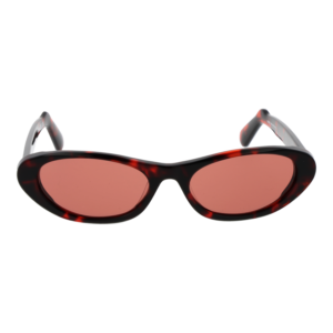 GCDS Sonnenbrille GD0021 5554S – Frontansicht mit Kunststoff Rahmen und Rosa Gläsern