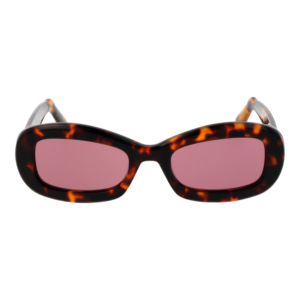 GCDS Sonnenbrille GD0027 5352S – Frontansicht mit Kunststoff Rahmen und Pink Gläsern