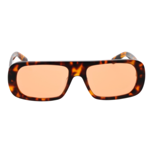 GCDS Sonnenbrille GD0039 5452E – Frontansicht mit Kunststoff Rahmen und Orange Gläsern
