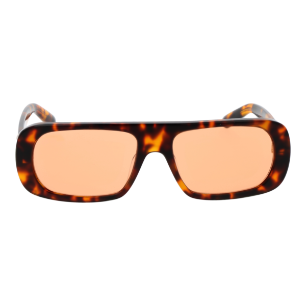 GCDS Sonnenbrille GD0039 5452E – Frontansicht mit Kunststoff Rahmen und Orange Gläsern