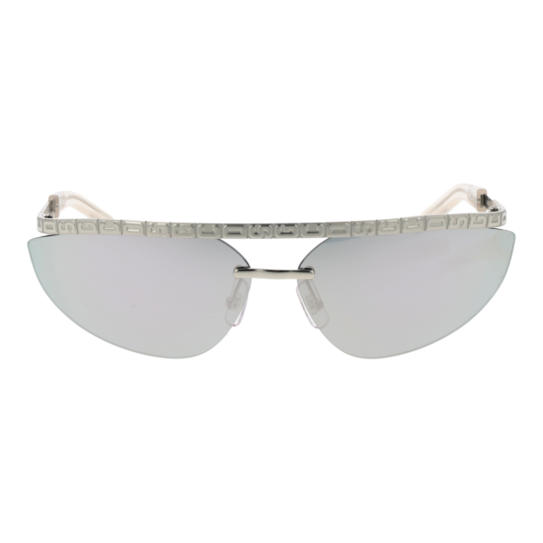 GCDS Sonnenbrille GD0051 7116C – Frontansicht mit Metall Rahmen und Silber Gläsern