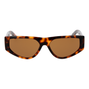 GCDS Sonnenbrille GD0055 5652E – Frontansicht mit Kunststoff Rahmen und Orange Gläsern