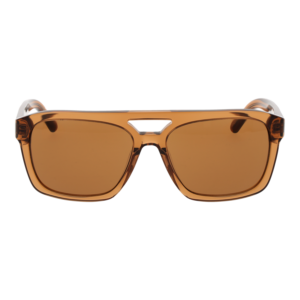 GCDS Sonnenbrille GD0058 5645E – Frontansicht mit Kunststoff Rahmen und Braun Gläsern