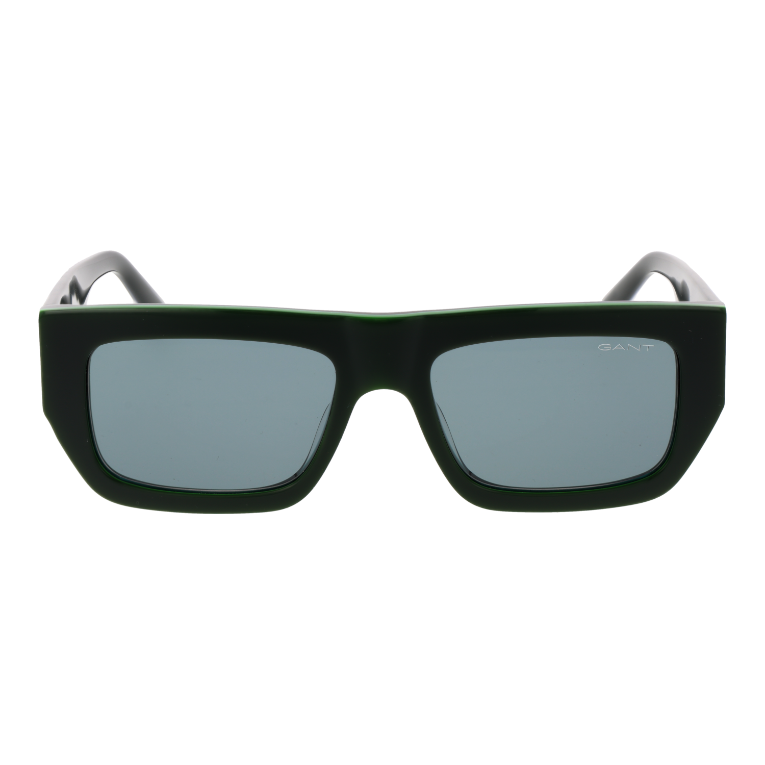 Gant Sonnenbrille GA00013 5498N – Frontansicht mit Kunststoff Rahmen und Grün Gläsern