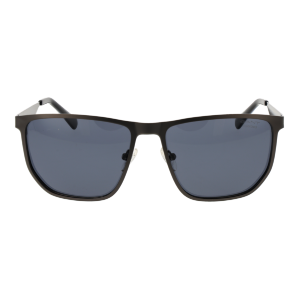 Gant Sonnenbrille GA00014 5809A – Frontansicht mit Metall Rahmen und Grau Gläsern
